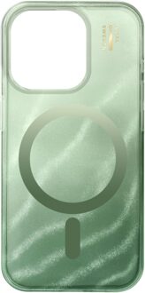 iDeal of Sweden Clear Case MagSafe voor de Apple iPhone 15 Pro - Sage Green Groen