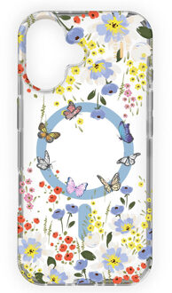iDeal of Sweden Clear Case MagSafe voor de Apple iPhone 16 - Artistic Garden Meerkleurig