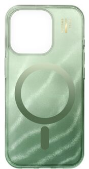 iDeal of Sweden Clear Case MagSafe voor de Apple iPhone 16 Pro Max - Sage Green Groen