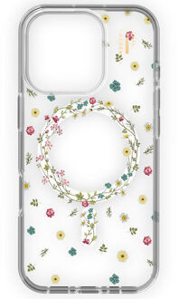 iDeal of Sweden Clear Case MagSafe voor de Apple iPhone 16 Pro - Petite Floral Meerkleurig