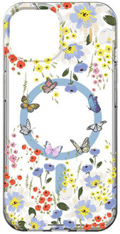 iDeal of Sweden Clear Case MagSafe voor de Apple iPhone 17e / 16e / 15 / 14 / 13 - Artistic Garden Meerkleurig