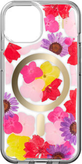 iDeal of Sweden Clear Case MagSafe voor de Apple iPhone 17e / 16e / 15 / 14 / 13 - Tropical Floral Meerkleurig