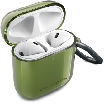 iDeal of Sweden Clear Case voor de Apple AirPods 1 / 2 - Khaki Groen - One size