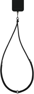iDeal of Sweden Cord Phone Strap Universal - Telefoonkoord - Universeel - Coal Black Zwart - One size