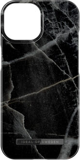iDeal of Sweden Fashion Backcover MagSafe voor de Apple iPhone 15 - Black Thunder Marble Meerkleurig