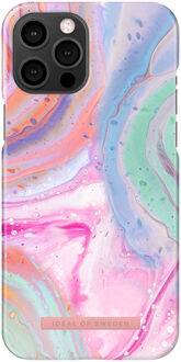 iDeal of Sweden Fashion Backcover voor de Apple iPhone 12 (Pro) - Pastel Marble Meerkleurig - 6.1