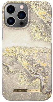 iDeal of Sweden Fashion Backcover voor de Apple iPhone 13 Pro Max - Sparkle Greige Marble Meerkleurig