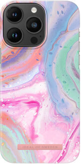 iDeal of Sweden Fashion Backcover voor de Apple iPhone 14 Pro Max - Pastel Marble Meerkleurig