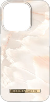iDeal of Sweden Fashion Backcover voor de Apple iPhone 15 Pro - Rose Pearl Marble Meerkleurig