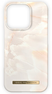 iDeal of Sweden Fashion Backcover voor de Apple iPhone 16 Pro - Rose Pearl Marble Meerkleurig