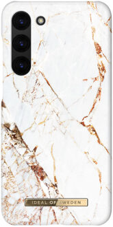 iDeal of Sweden Fashion Backcover voor de Samsung Galaxy S23 - Carrara Gold Goud
