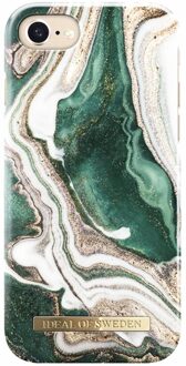 iDeal of Sweden iPhone 6 / 6s Hoesje - Fashion Back Case Golden Jade Marble