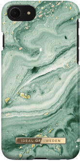 iDeal of Sweden Mint Swirl Marble iPhone SE 3 / SE 2 / 8 / 7 Back Cover