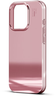 iDeal of Sweden Mirror Case voor de Apple iPhone 16 Pro - Mirror Rose Pink Meerkleurig