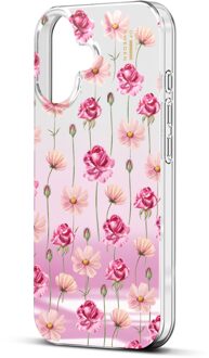 iDeal of Sweden Mirror Case voor de Apple iPhone 17 - Rose Blush Floral Meerkleurig