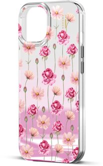 iDeal of Sweden Mirror Case voor de Apple iPhone 17e / 16e / 15 / 14 / 13 - Rose Blush Floral Meerkleurig