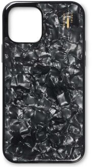 iDeal of Sweden Pearlized Case voor de Apple iPhone 12 (Pro) - Zwart