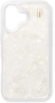 iDeal of Sweden Pearlized Case voor de Apple iPhone 16 - Wit