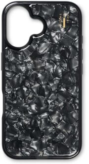 iDeal of Sweden Pearlized Case voor de Apple iPhone 16 - Zwart