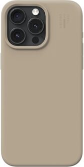 iDeal of Sweden Silicone Case met MagSafe voor de Apple iPhone 15 Pro Max - Beige