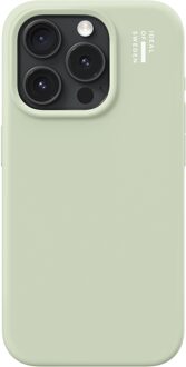 iDeal of Sweden Silicone Case met MagSafe voor de Apple iPhone 15 Pro - Sage Green Groen