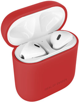 iDeal of Sweden Silicone Case voor de Apple AirPods 1 / 2 - Red Rood - One size