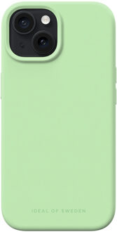 iDeal of Sweden Silicone Case voor de Apple iPhone 15 - Mint Mintgroen