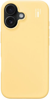 iDeal of Sweden Silicone Case voor de Apple iPhone 16 - Soft Lemon Geel