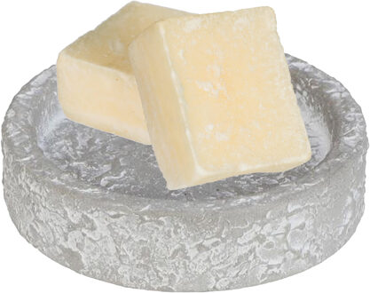 Ideas 4 Seasons Amberblokjes/geurblokjes cadeauset - cashmere geur - inclusief schaaltje