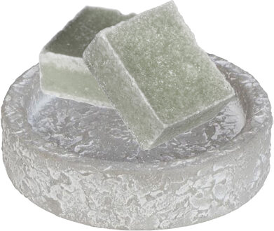 Ideas 4 Seasons Amberblokjes/geurblokjes cadeauset - jasmijn geur - inclusief schaaltje - Amberblokjes