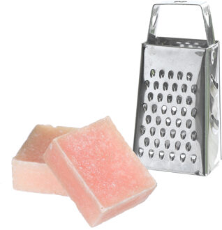 Ideas 4 Seasons Amberblokjes/geurblokjes cadeauset - roos geur - inclusief mini rasp