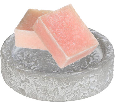 Ideas 4 Seasons Amberblokjes/geurblokjes cadeauset - roos geur - inclusief schaaltje