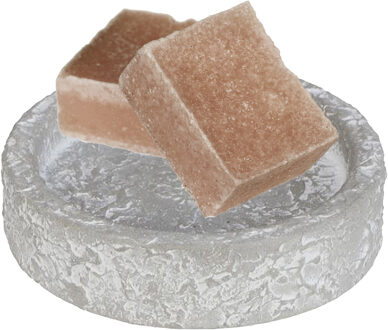 Ideas 4 Seasons Amberblokjes/geurblokjes cadeauset - sandelhout geur - inclusief schaaltje