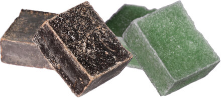 Ideas 4 Seasons Amberblokjes/geurblokjes - dennen en musk - 6x stuks - huisparfum