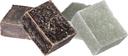 Ideas 4 Seasons Amberblokjes/geurblokjes - eucalyptus en ylang ylang - 6x stuks - huisparfum