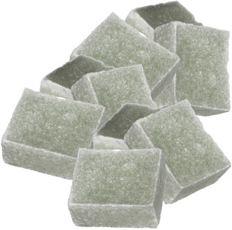 Ideas 4 Seasons Amberblokjes/geurblokjes - eucalyptus geur - 12x stuks - huisparfum