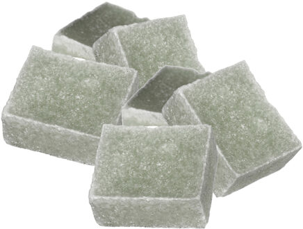 Ideas 4 Seasons Amberblokjes/geurblokjes - eucalyptus geur - 6x stuks - huisparfum
