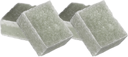 Ideas 4 Seasons Amberblokjes/geurblokjes - jasmijn en eucalyptus - 6x stuks - huisparfum