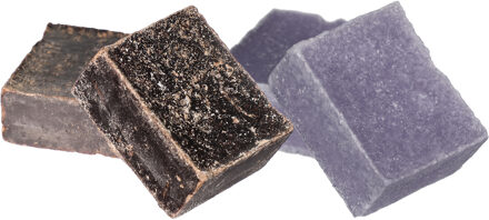 Ideas 4 Seasons Amberblokjes/geurblokjes - lavendel en musk - 6x stuks - huisparfum