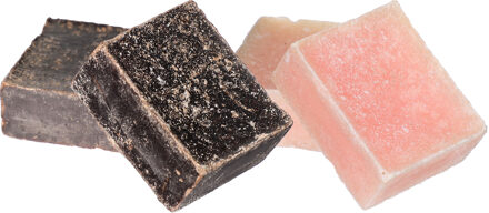 Ideas 4 Seasons Amberblokjes/geurblokjes - roos en ylang ylang - 6x stuks - huisparfum
