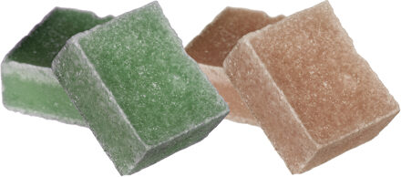 Ideas 4 Seasons Amberblokjes/geurblokjes - sandelhout en dennen - 6x stuks - huisparfum