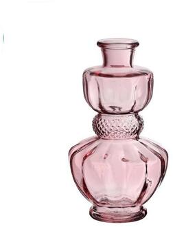 Ideas 4 Seasons Bellagio vaas glas Ø8,5xH15cm licht roze