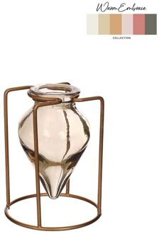 Ideas 4 Seasons Bloemenvaas Breeze groen/8721grijs H11cm