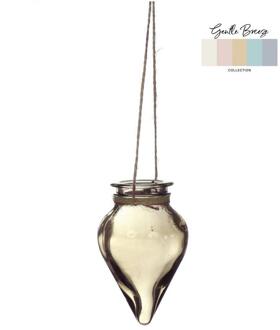 Ideas 4 Seasons Bloemenvaas Breeze hangend Ø6xH31cm zand bruin