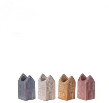 Ideas 4 Seasons Bloemenvaas huisje Amsterdam S 3x3x6cm verschillende