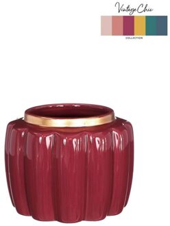 Ideas 4 Seasons Bloempot Pouff kers Ø12,6xH9,7cm roze