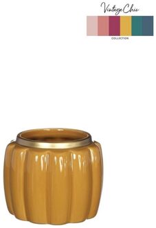 Ideas 4 Seasons Bloempot Pouff mosterd Ø9,5xH7,6cm geel