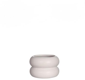 Ideas 4 Seasons Chubby bloempot gebroken wit Ø9xH6,4cm