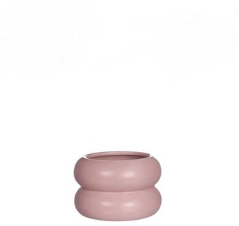 Ideas 4 Seasons Chubby bloempot roze Ø9xH6,4cm