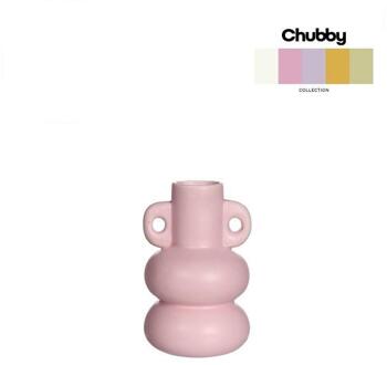 Ideas 4 Seasons Chubby kaarsenhouder H12cm roze